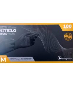 Caja de guante de nitrilo negro