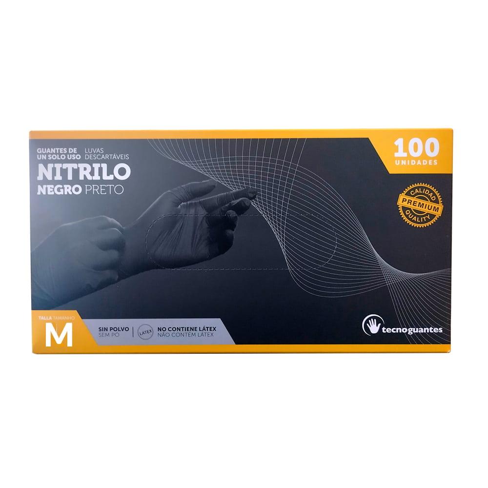 Caja de guante de nitrilo negro
