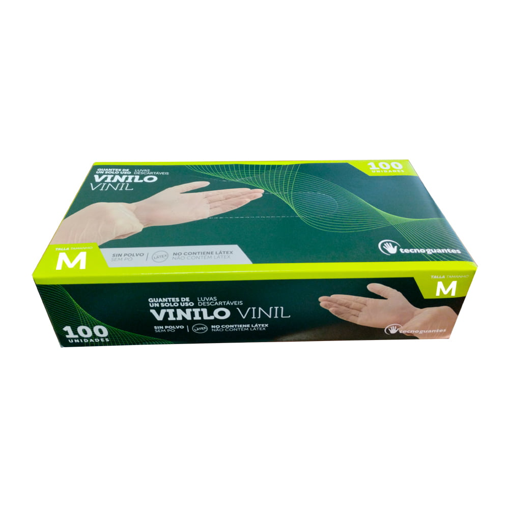 Guante de vinilo sin polvo