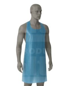 Delantal desechable polietileno azul