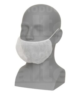 Cubre barbas de color blanco